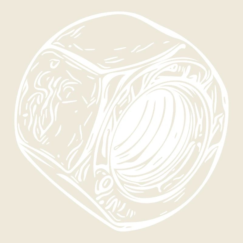 Große Schraubenmutter mit vintage Oberfläche