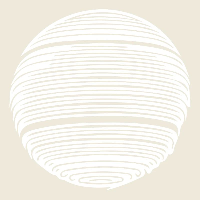 Sphère de planète géométrique avec rayures