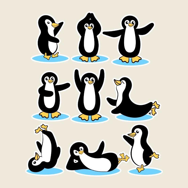 Cool Eislaufen Antarktis Pinguin Eis Kalt Vögel