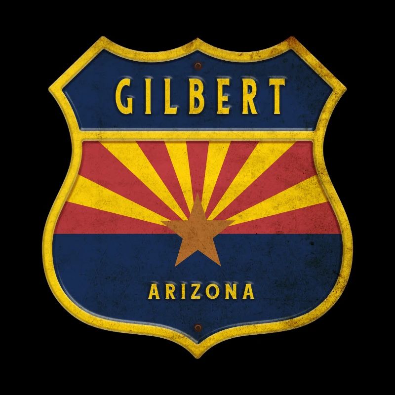 Gilbert Arizona flag crest design