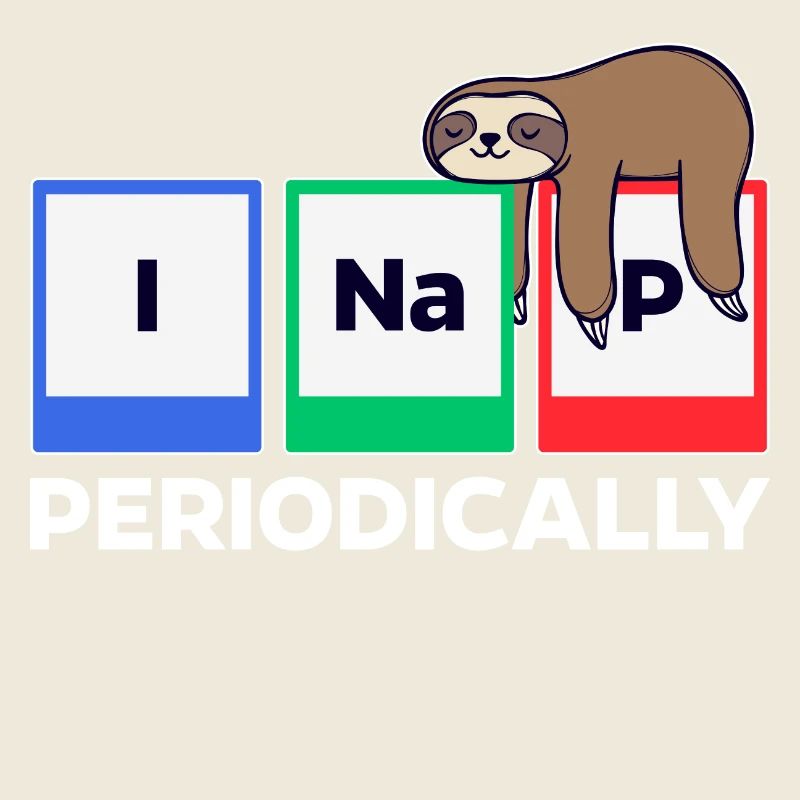 Sleeping Animal Humorous Statement Sloth Jungle