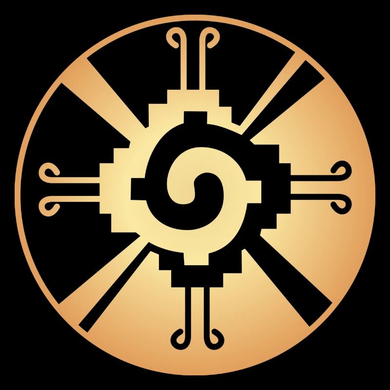 Galactic Butterfly Hunab Ku - aztec symbol