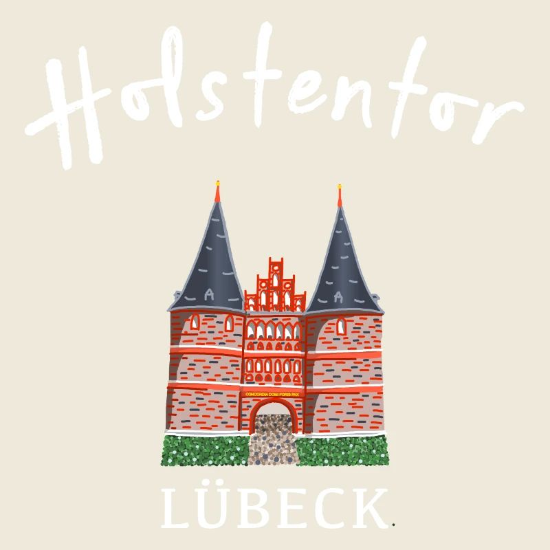Holsten Gate Lübeck, point de repère Schleswig-Holstein