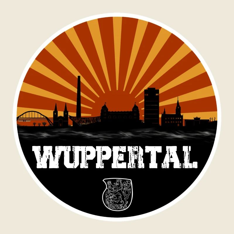 Wuppertal Retro Skyline