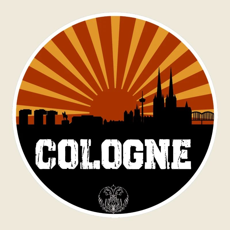 Cologne Retro Skyline