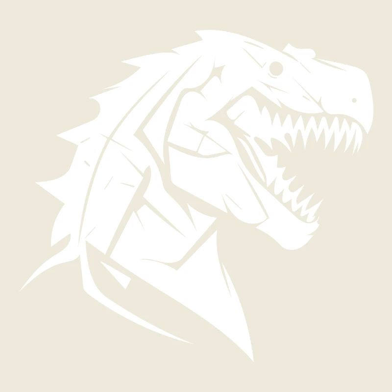 Conception de tatouage de dinosaure T-Rex sinistre