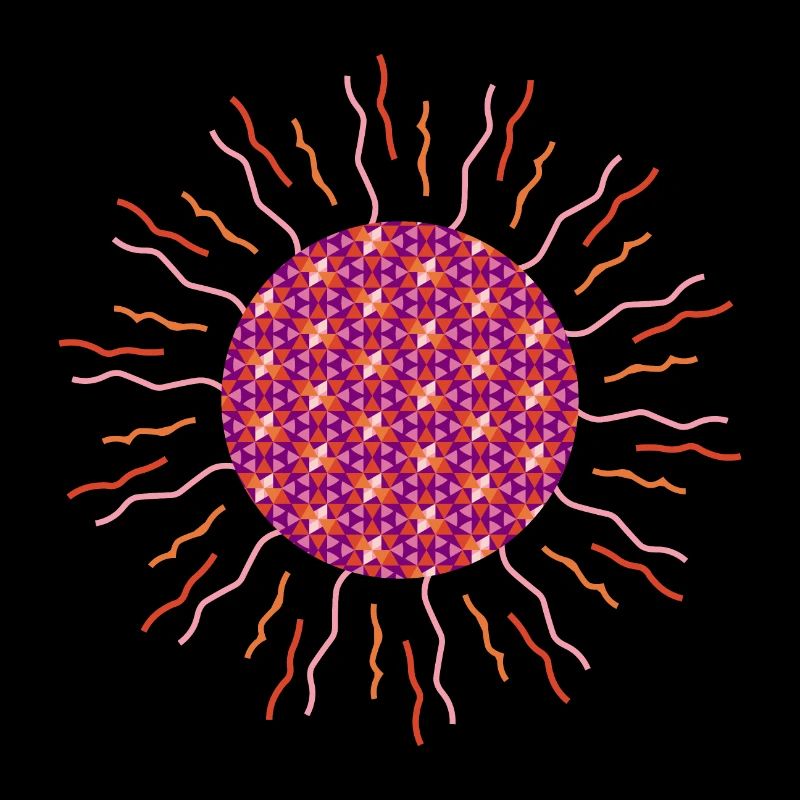 Sonnen-Mandala pink