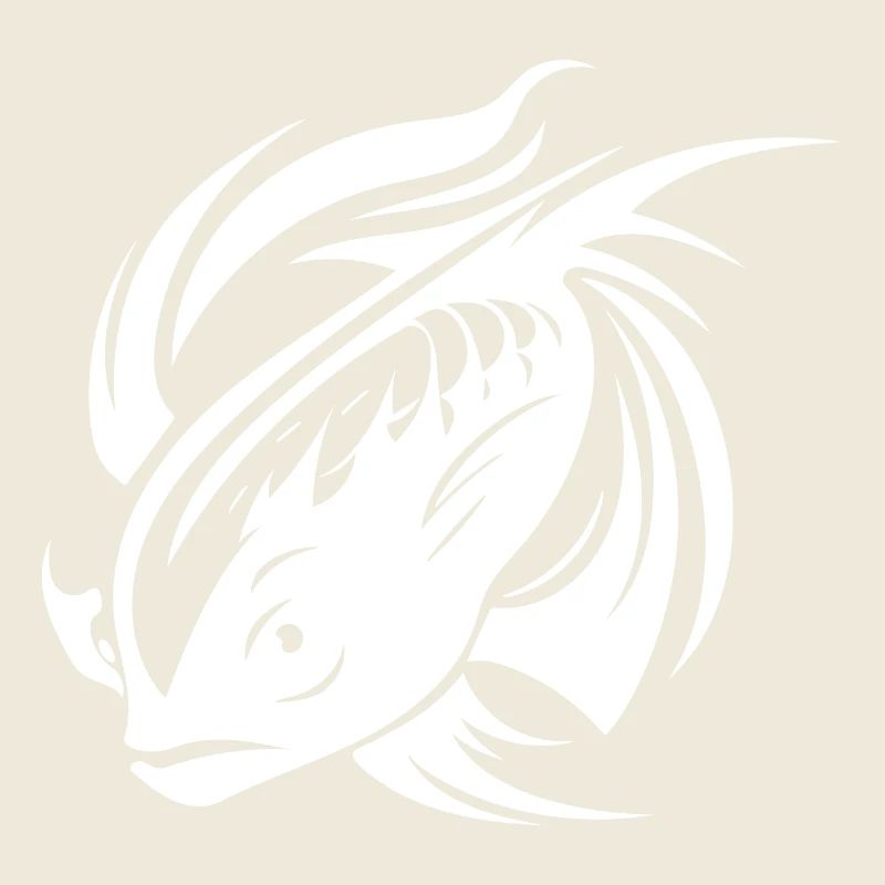 Tatouage de portrait de poisson de combat