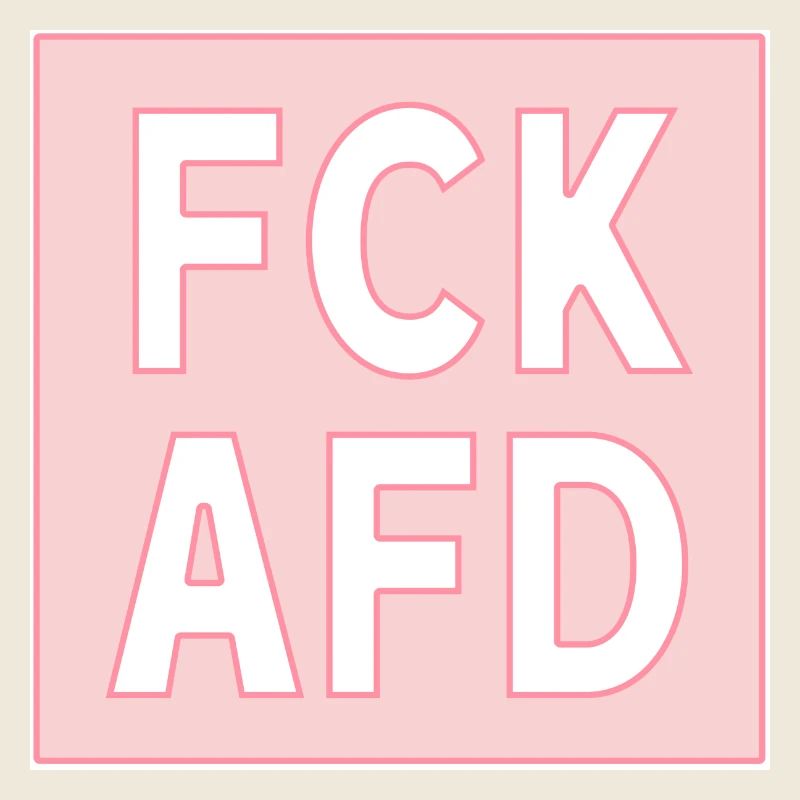 FCK AFD rosa