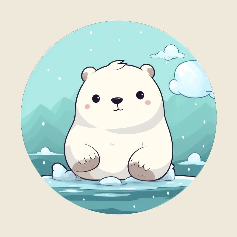 süßer kleiner Eisbär