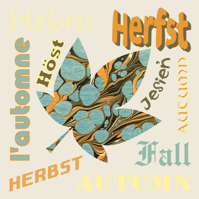 Autumn font with sheet E 204