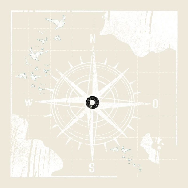 Conception nautique de boussole vintage