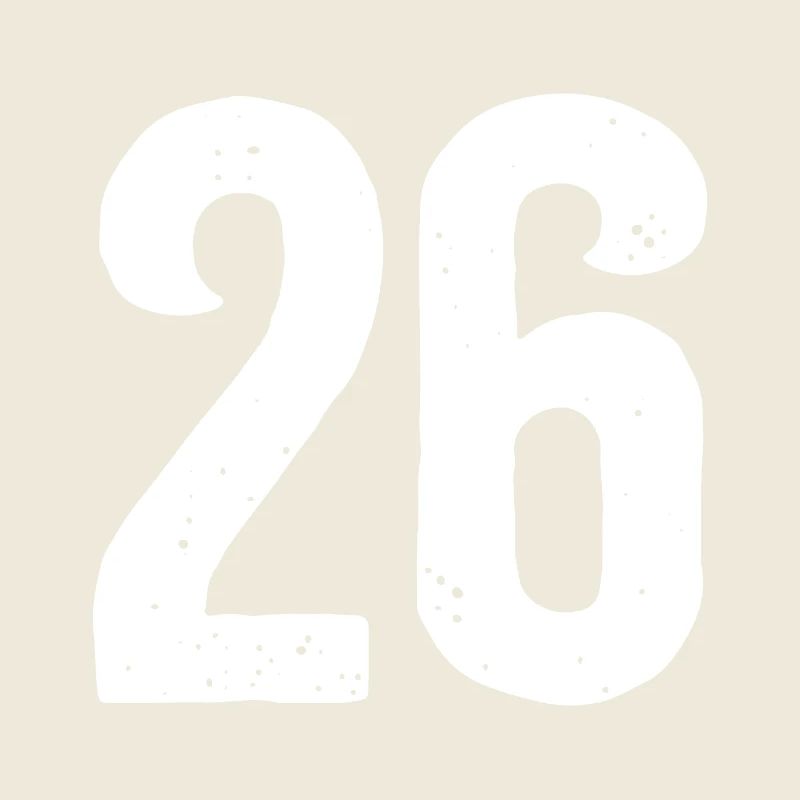 26 Numéros Blanc