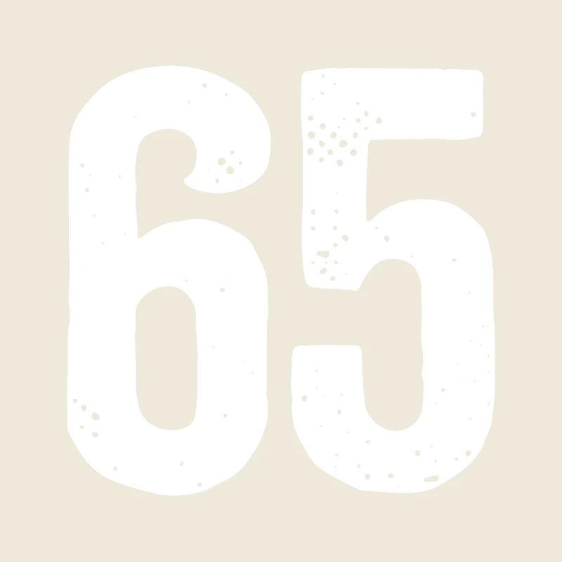 65 Numéros Blanc