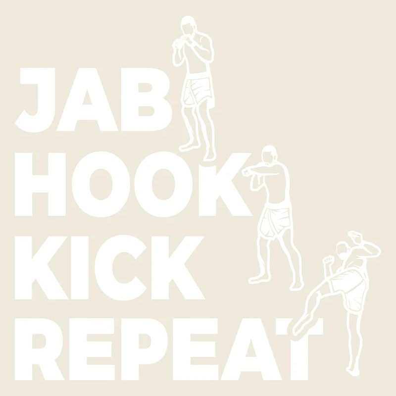Jab Hook Kick Répétition