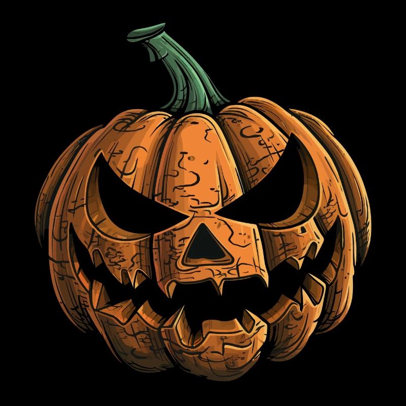 Smiling Pumpkin Face - Halloween Costume