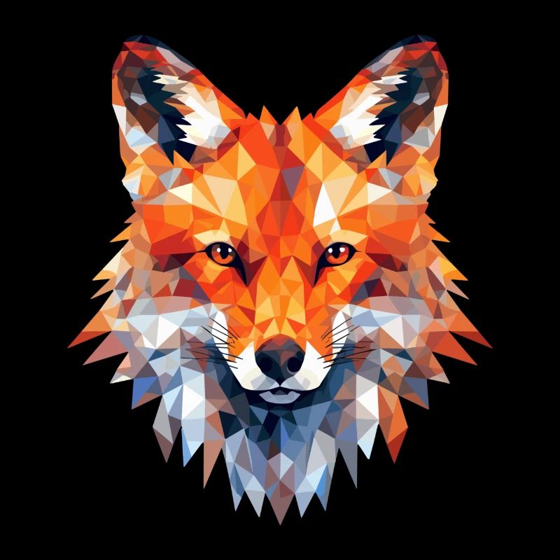 Fuchs Polygon Füchse Wald Polarfuchs Tier