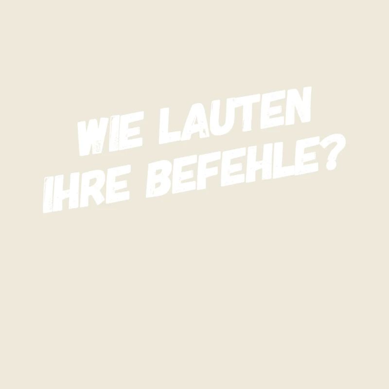 ich warte auf Befehle