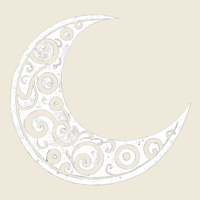 White Moon Symbol, Moon Tattoo, Astrology