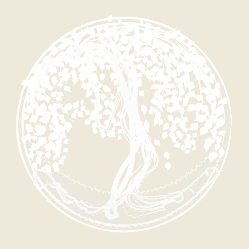 Circle Tree Silhouettes