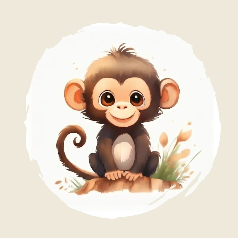 Aquarelle de singe