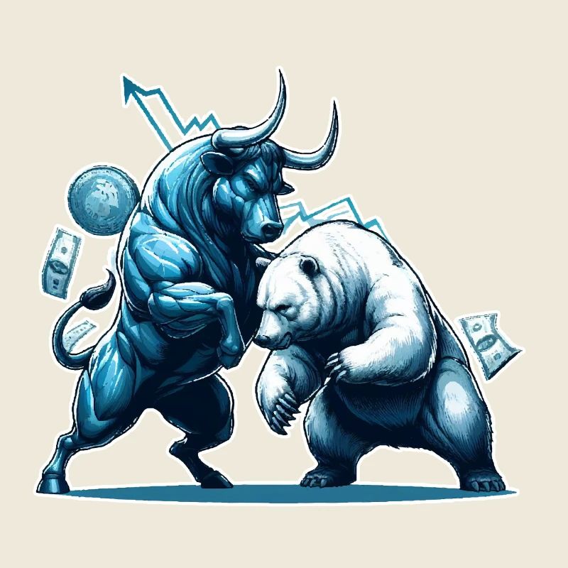 Finance Taurus Bear Fight Wall Street Gift