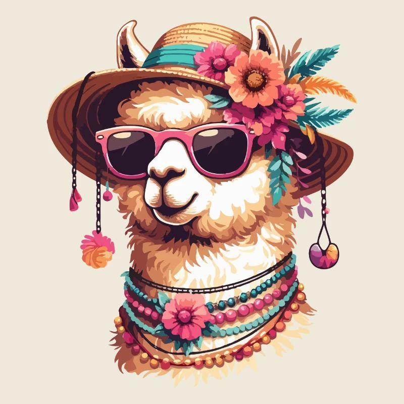 CHAKKA ALPAGA HANCHE FLEUR TENDANCE CHAPEAU DE SOLEIL FLEUR
