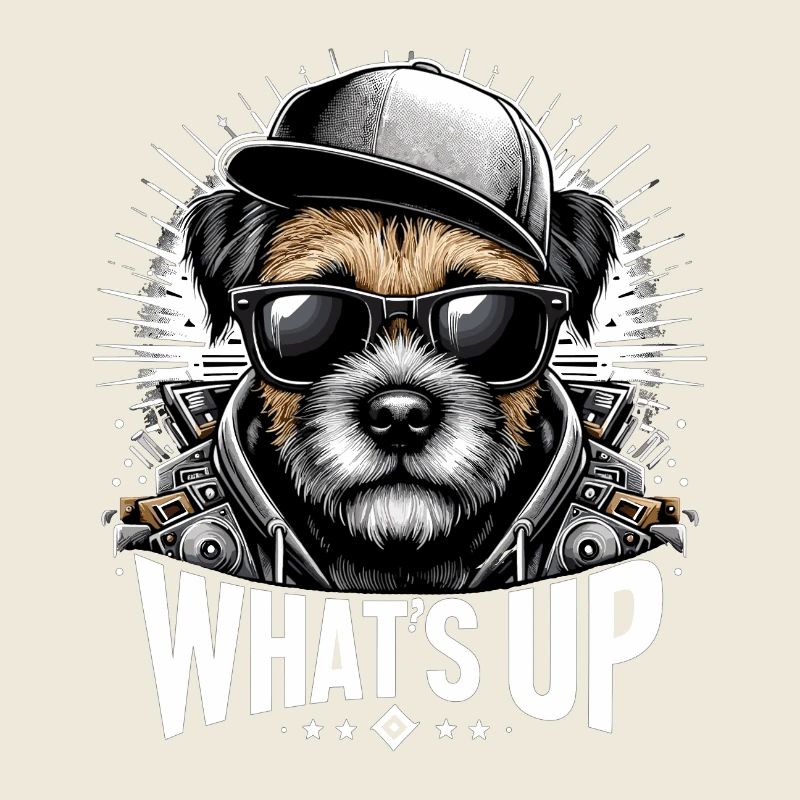 Border Terrier Was geht ab Cappy Geschenk