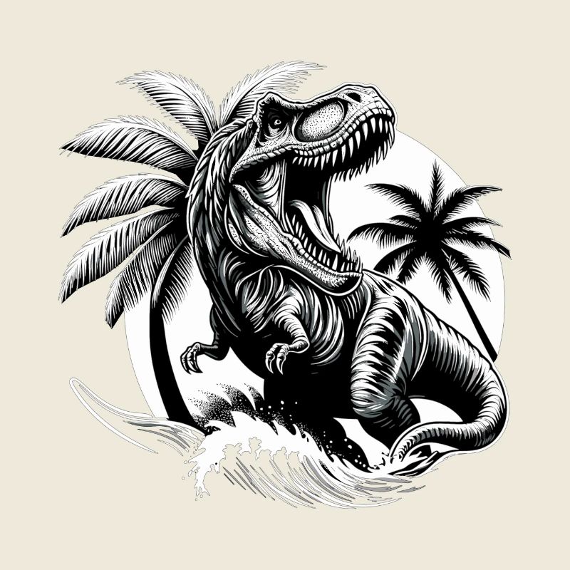 Brüllender T-Rex Dinosaurier Geschenk