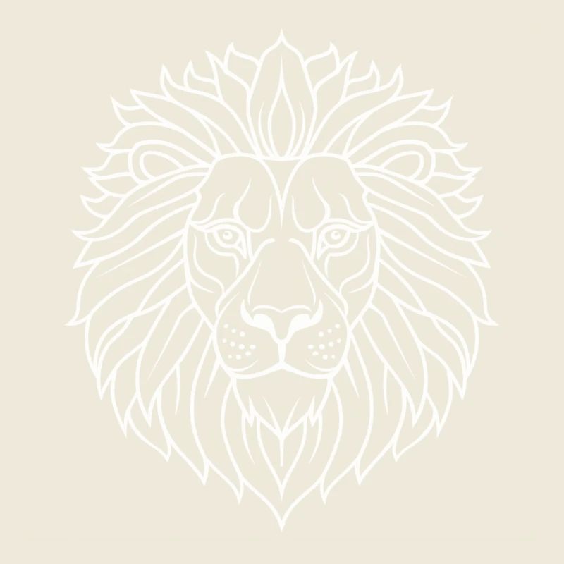 Psychedelischer Löwe Mandala