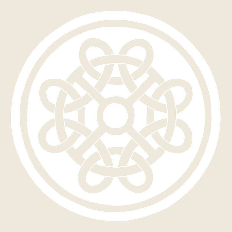 Fleur celte et talisman blanc