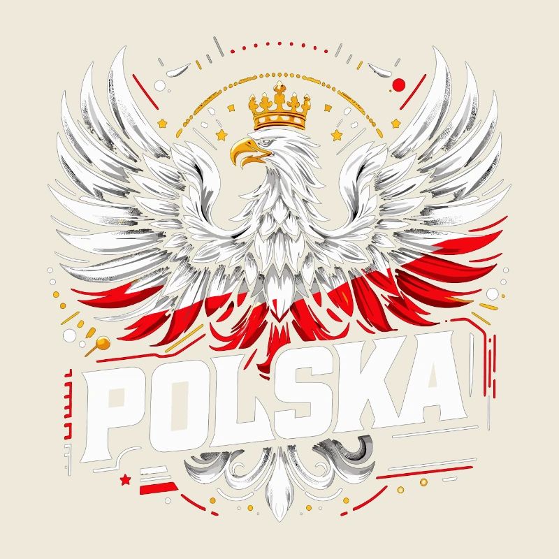 Poland Polska Polish Red White Eagle Crown Gift