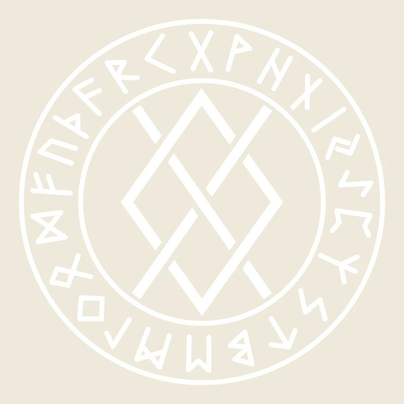 Runes cercle Gungnir blanches