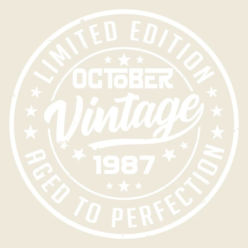 1987 Retro 1987 Octobre Anniversaire Octobre 1987