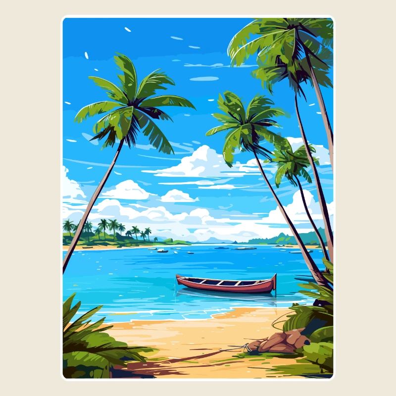 Ko Samui Thailand Thai Reise Poster Souvenir WPA