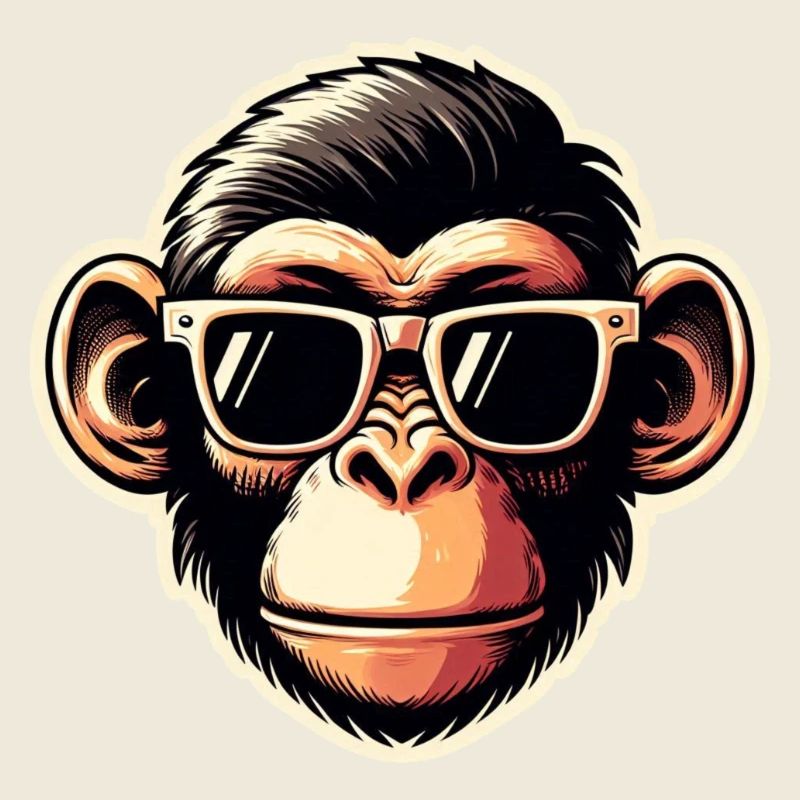 Lunettes de singe cool
