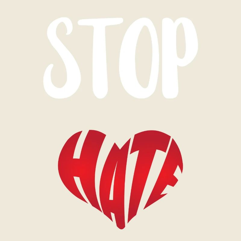 No Hate Dislike Stop Hate Anti Hate