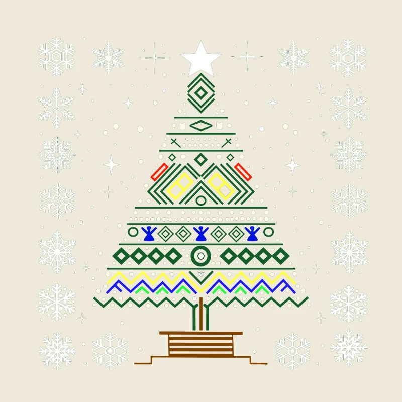 Noël moche : design de Noël coloré