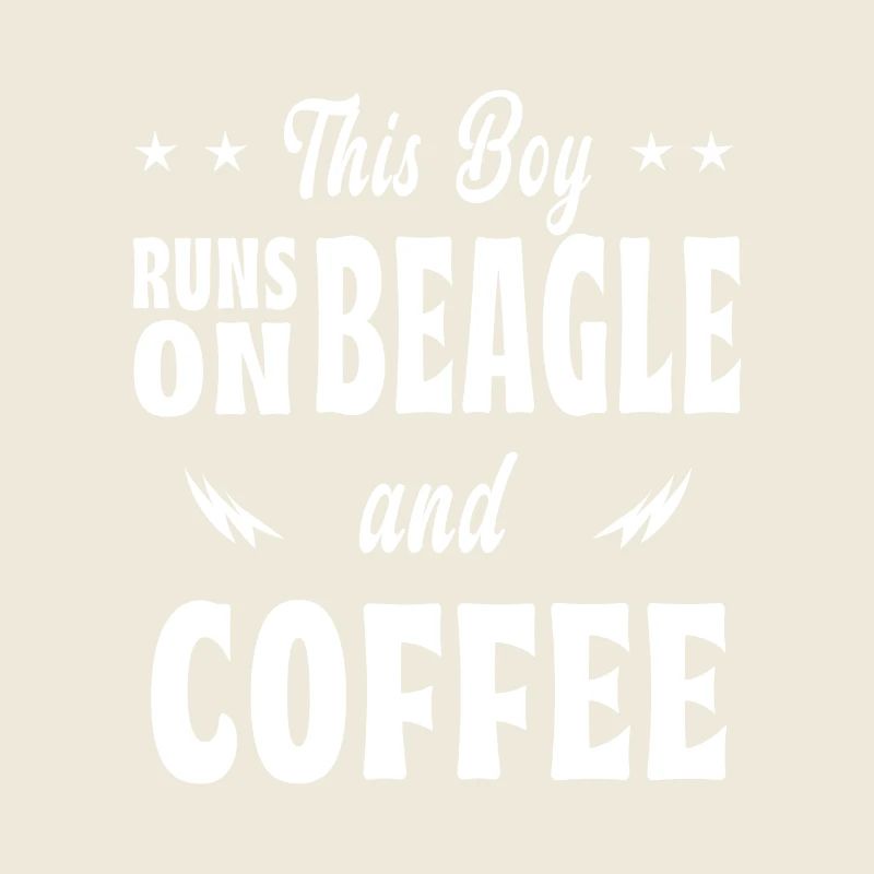 This boy beagle coffee design