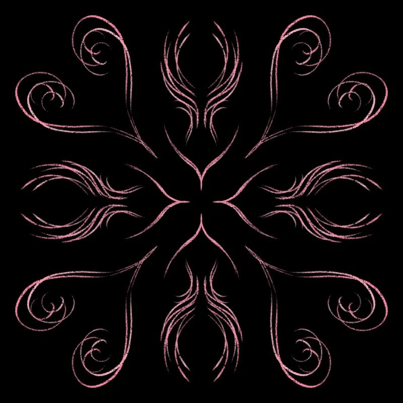 Pink hearts as a pattern