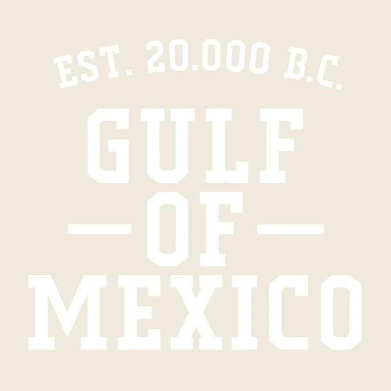 Golfe du Mexique (lettres blanches)