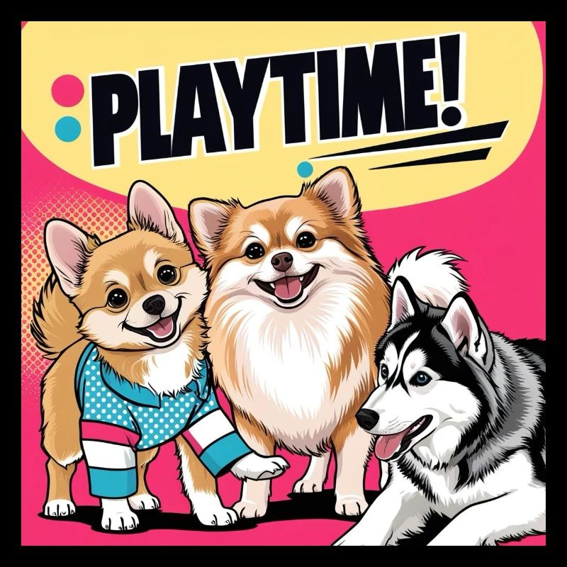 Chiens de bande dessinée - Temps de jeu