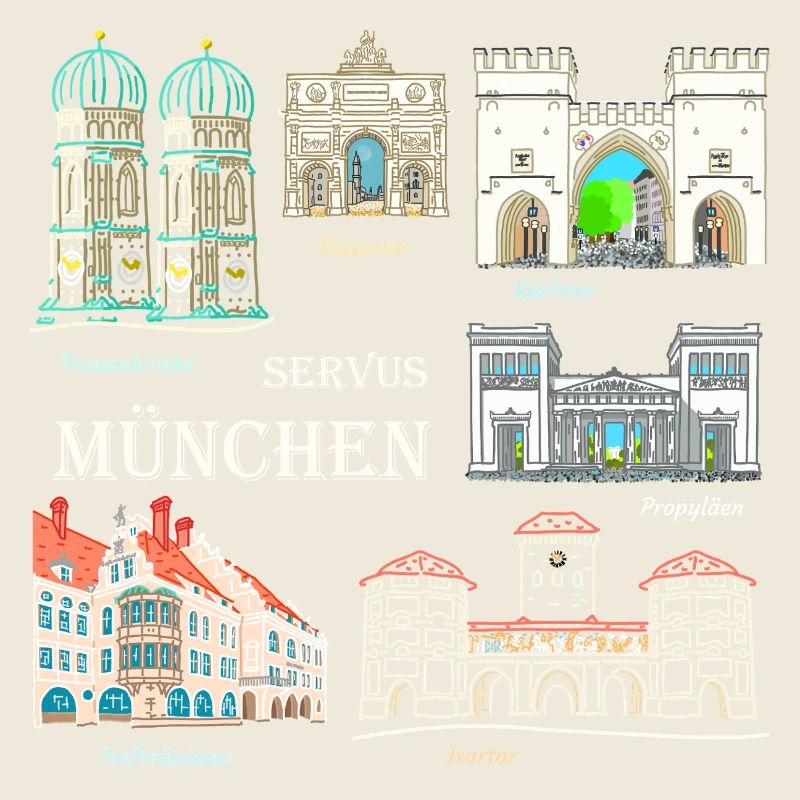 Munich, Dessin à la main, Bavière