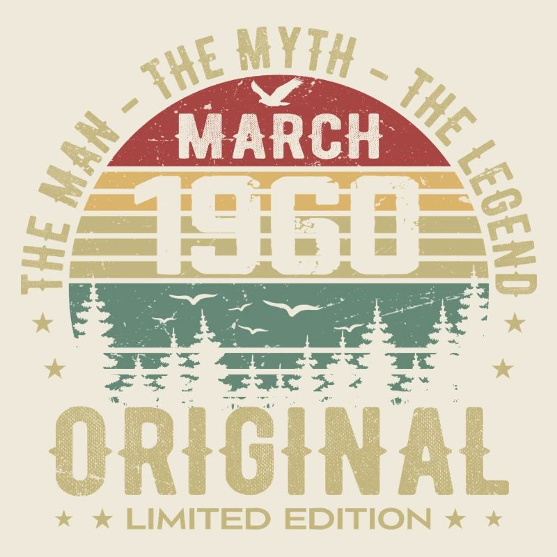 Gift for the 65th Anniversary Original March 1960
