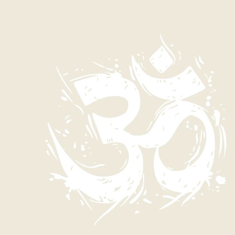 Symbole Om dans le design grunge dynamique