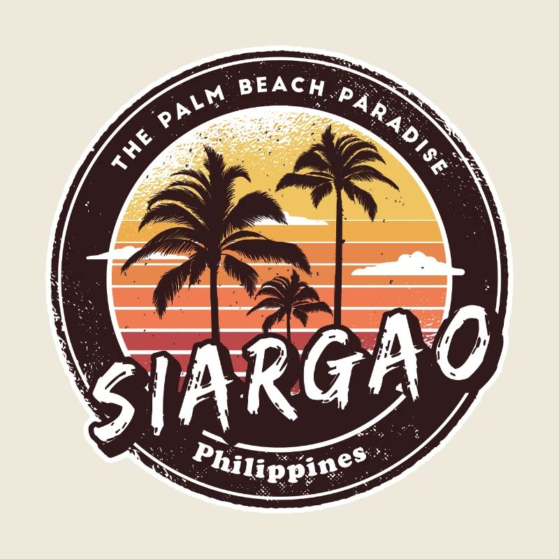Siargao Philippinen Strand Palmen Design