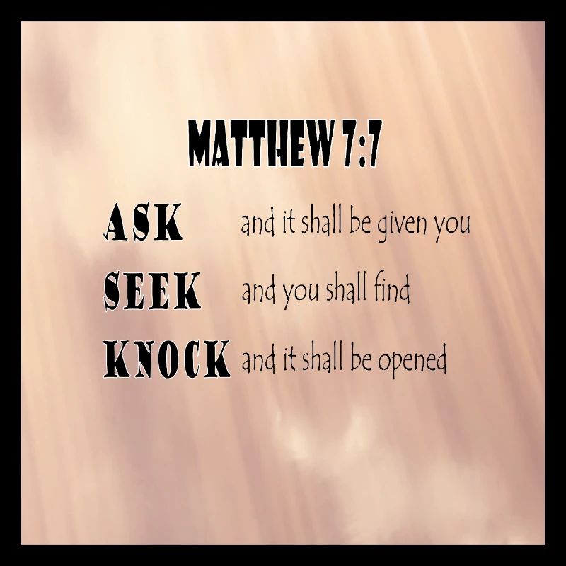 Matthew 7:7
