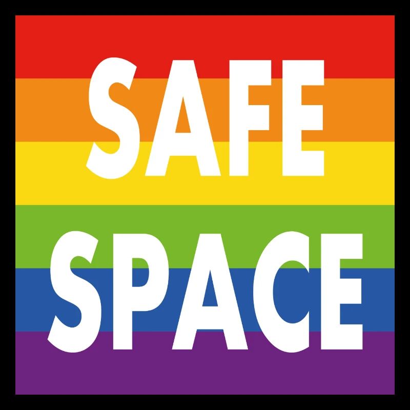 Pride Allyship Espace sûr Allié Drapeau arc-en-ciel
