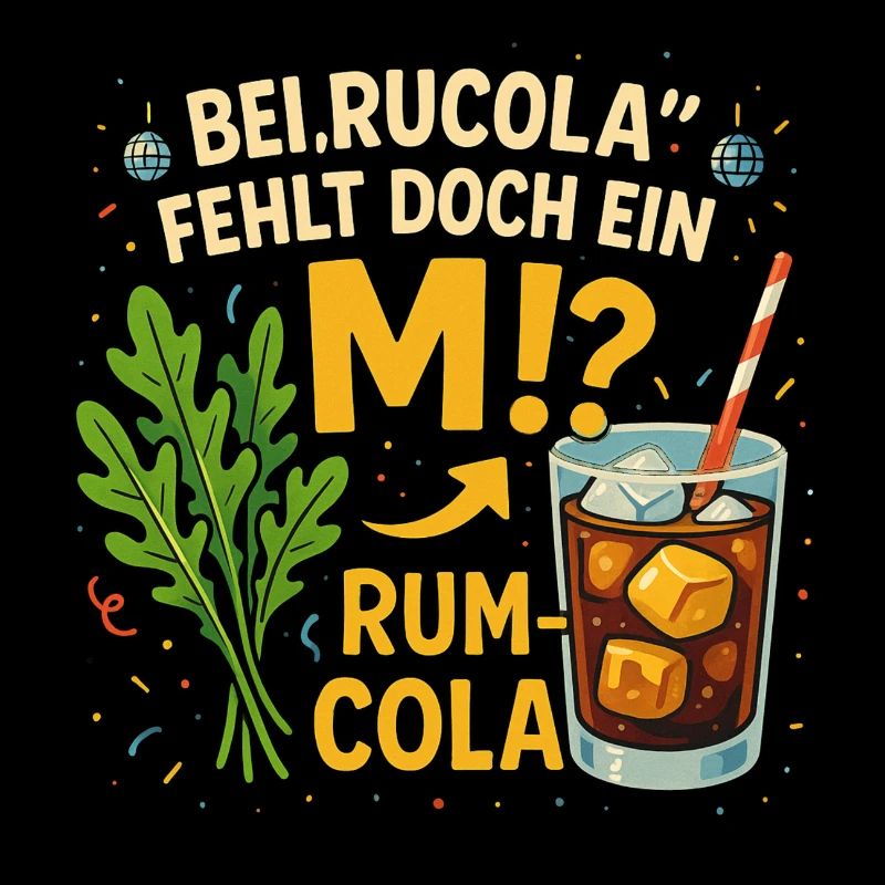 Bei Rucola fehlt doch ein M Rum-Cola
