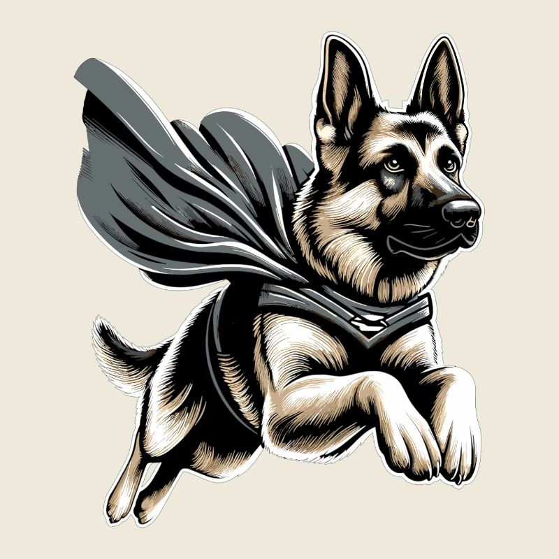 Super Hund Deutscher Schäferhund Cape Geschenk